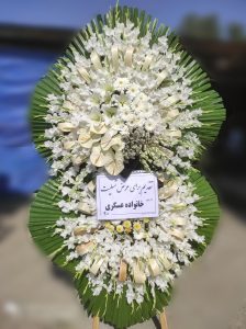 تاج گل دوطبقه گلایولی (کد 154)